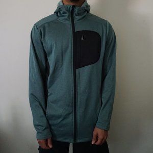 Turquoise zip-up